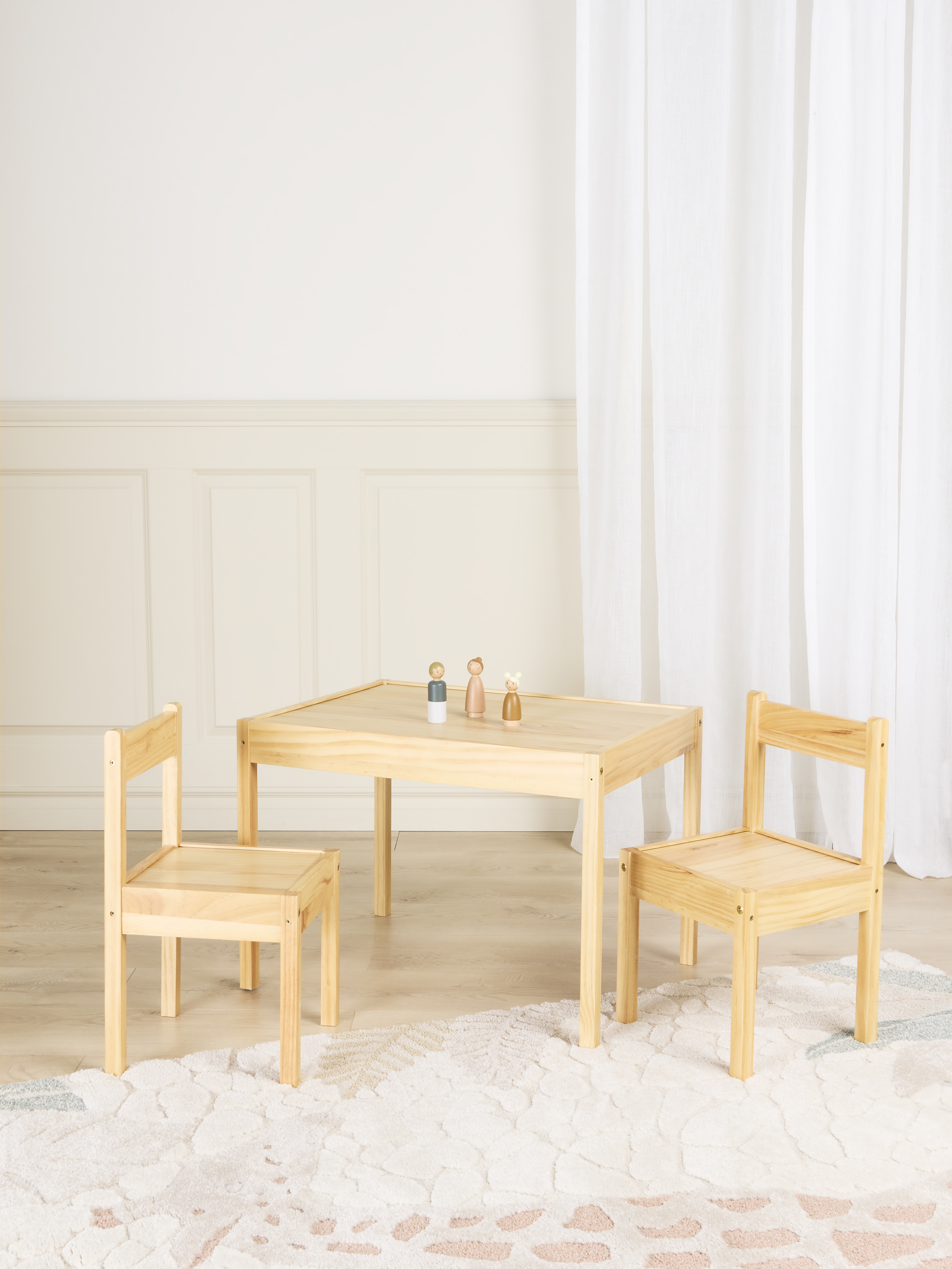 Alice & Fox BIANCA Bord og Stoler, Nature - Bord & Stoler - MDF,Furu